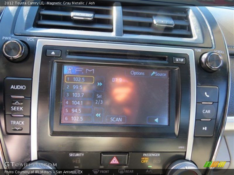 Magnetic Gray Metallic / Ash 2012 Toyota Camry LE