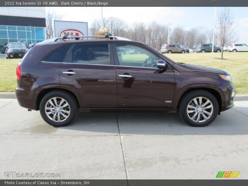 Dark Cherry / Black/Beige 2012 Kia Sorento SX V6 AWD