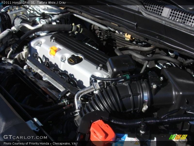 Taffeta White / Gray 2011 Honda CR-V SE