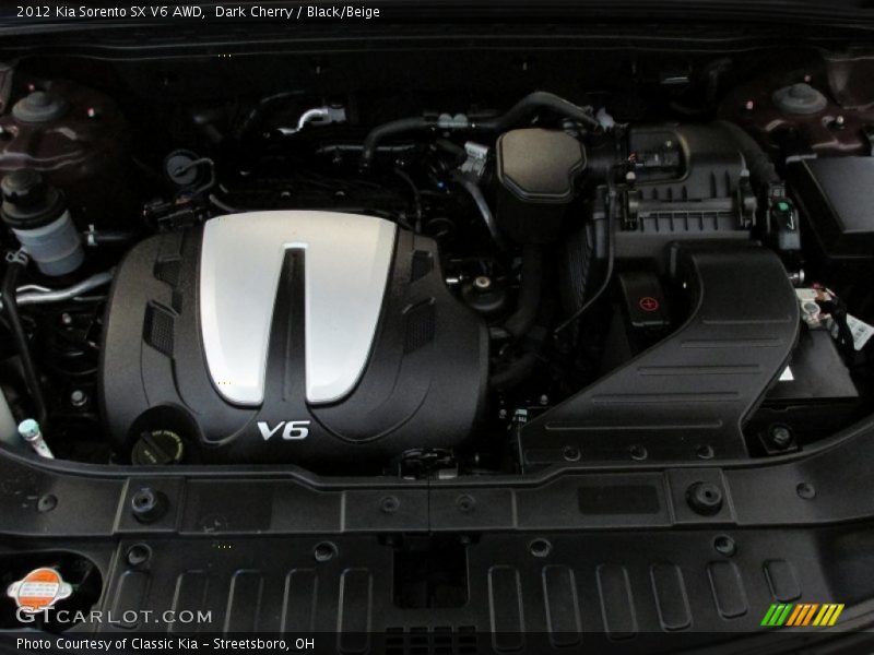 Dark Cherry / Black/Beige 2012 Kia Sorento SX V6 AWD