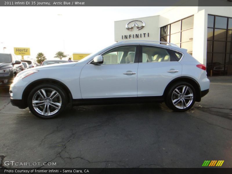 Arctic Blue / Wheat 2011 Infiniti EX 35 Journey
