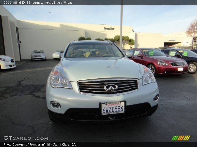 Arctic Blue / Wheat 2011 Infiniti EX 35 Journey