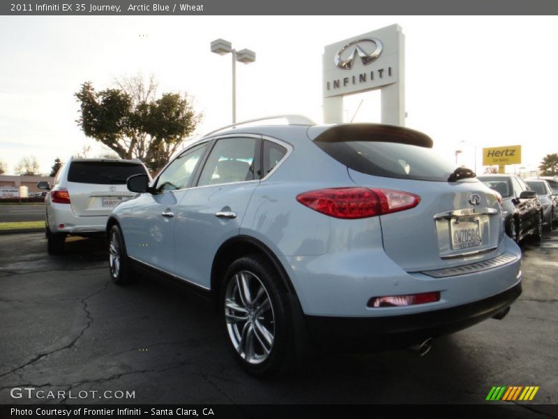 Arctic Blue / Wheat 2011 Infiniti EX 35 Journey