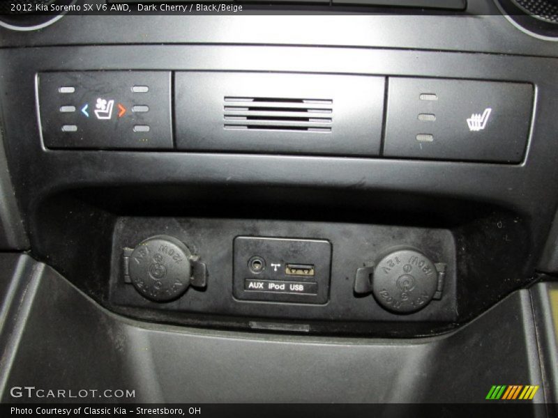 Dark Cherry / Black/Beige 2012 Kia Sorento SX V6 AWD