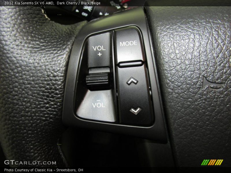 Dark Cherry / Black/Beige 2012 Kia Sorento SX V6 AWD