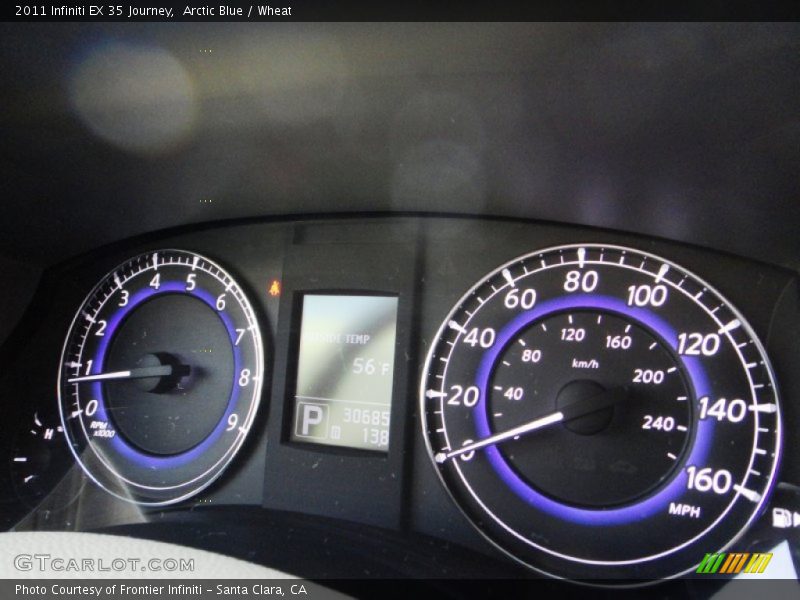 Arctic Blue / Wheat 2011 Infiniti EX 35 Journey