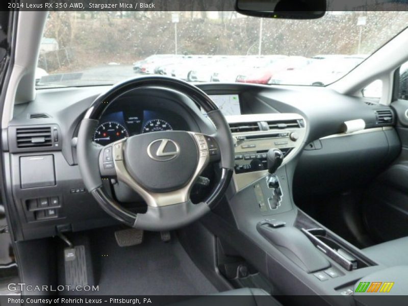 Stargazer Mica / Black 2014 Lexus RX 350 AWD
