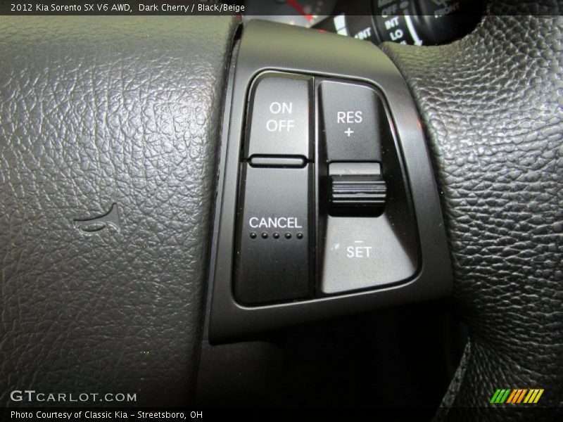 Dark Cherry / Black/Beige 2012 Kia Sorento SX V6 AWD
