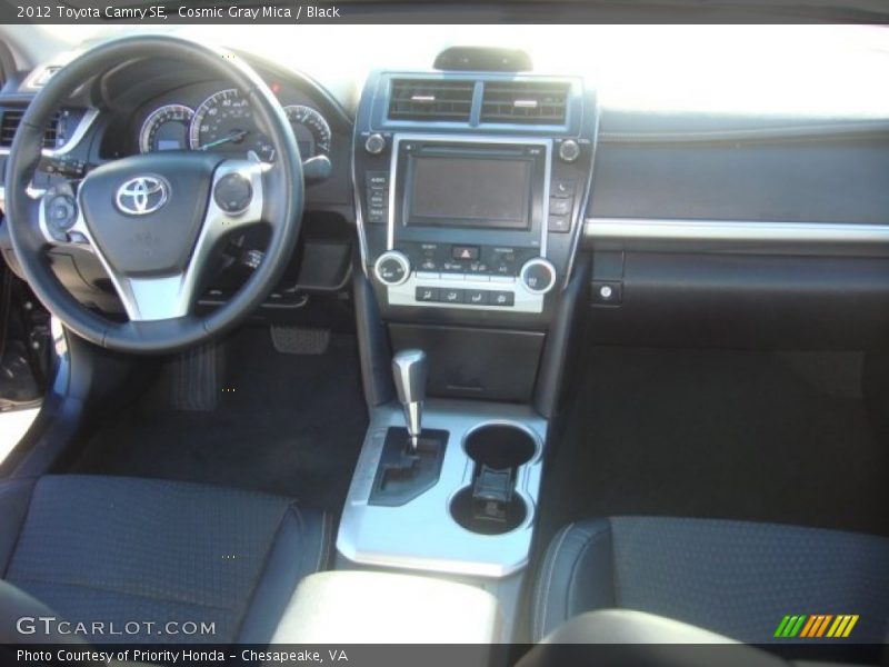 Cosmic Gray Mica / Black 2012 Toyota Camry SE