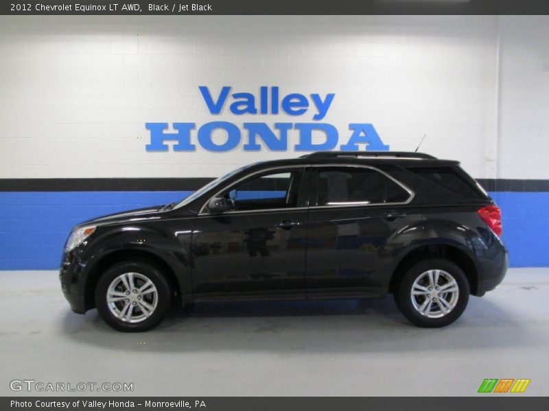Black / Jet Black 2012 Chevrolet Equinox LT AWD