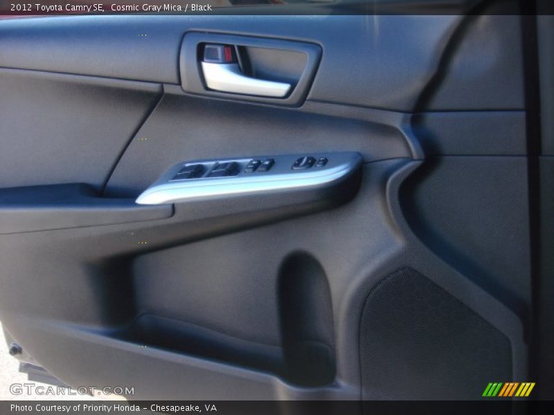 Cosmic Gray Mica / Black 2012 Toyota Camry SE
