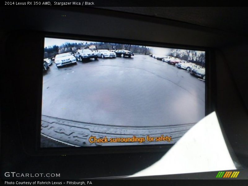 Stargazer Mica / Black 2014 Lexus RX 350 AWD