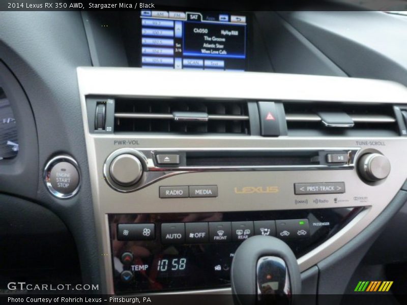 Stargazer Mica / Black 2014 Lexus RX 350 AWD