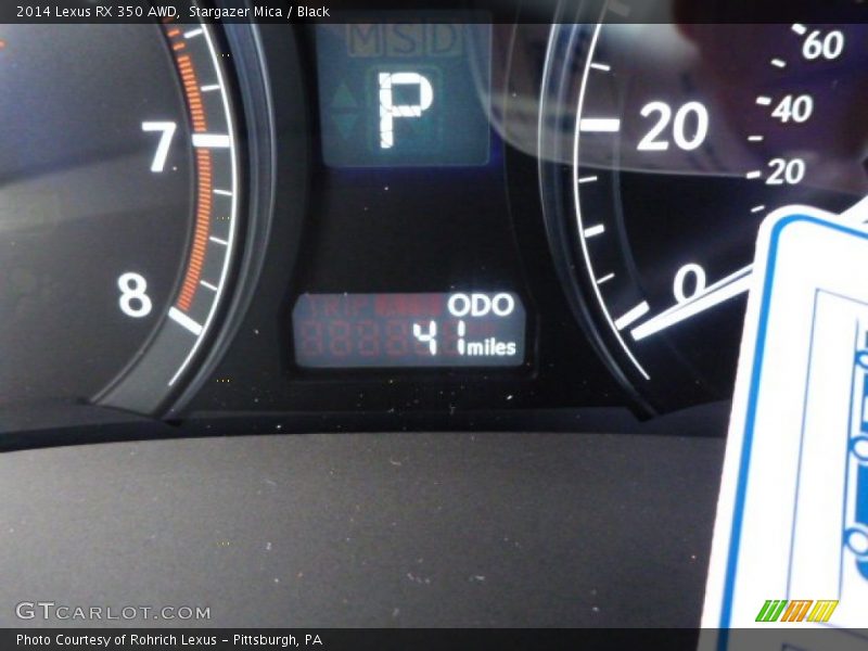 Stargazer Mica / Black 2014 Lexus RX 350 AWD