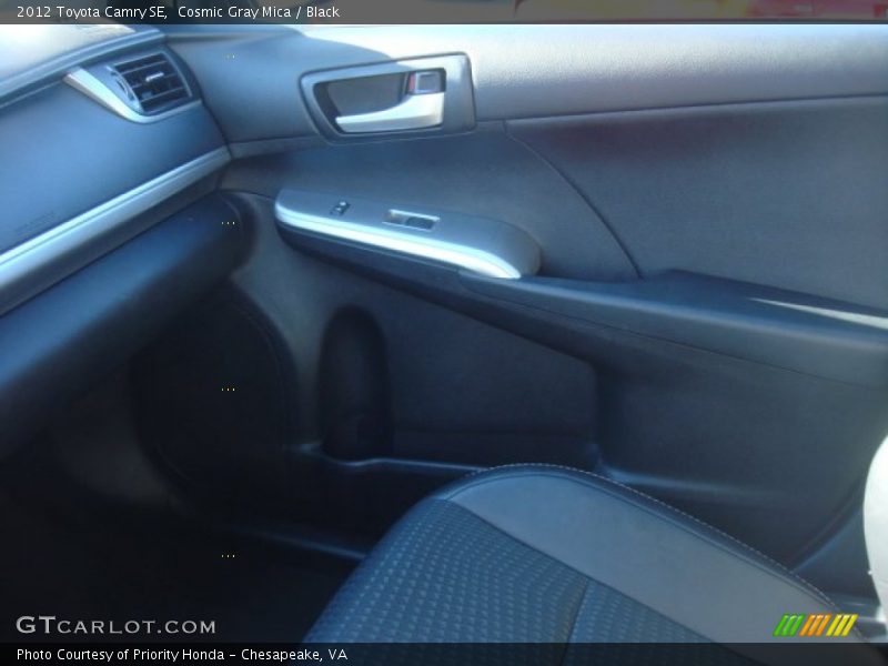 Cosmic Gray Mica / Black 2012 Toyota Camry SE