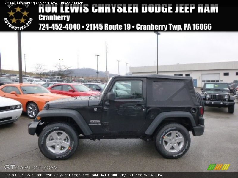 Black / Black 2014 Jeep Wrangler Sport 4x4