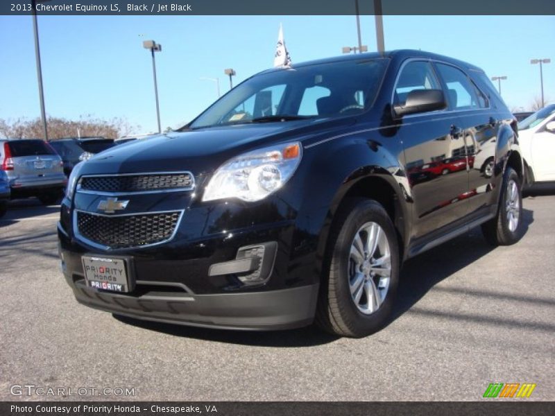 Black / Jet Black 2013 Chevrolet Equinox LS