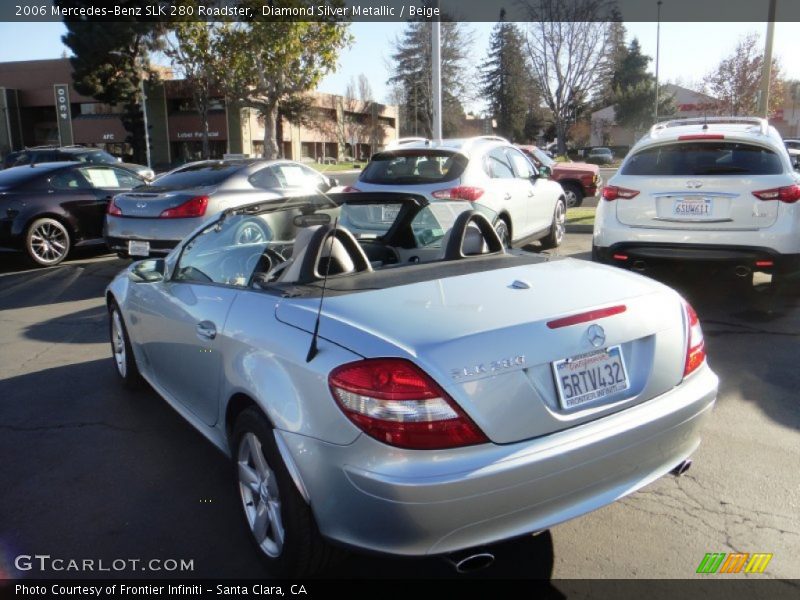 Diamond Silver Metallic / Beige 2006 Mercedes-Benz SLK 280 Roadster