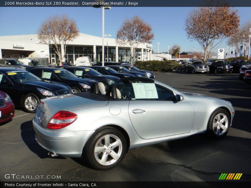 Diamond Silver Metallic / Beige 2006 Mercedes-Benz SLK 280 Roadster