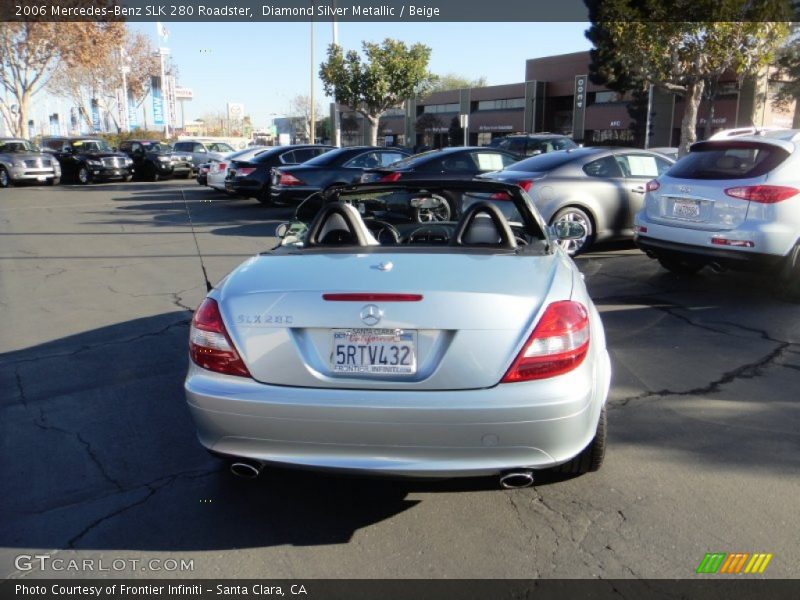 Diamond Silver Metallic / Beige 2006 Mercedes-Benz SLK 280 Roadster
