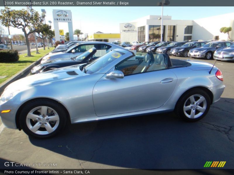 Diamond Silver Metallic / Beige 2006 Mercedes-Benz SLK 280 Roadster