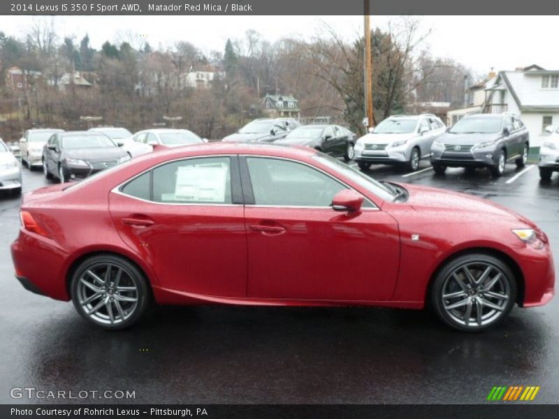 Matador Red Mica / Black 2014 Lexus IS 350 F Sport AWD