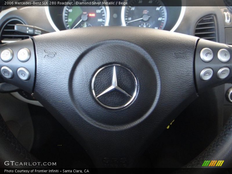 Diamond Silver Metallic / Beige 2006 Mercedes-Benz SLK 280 Roadster