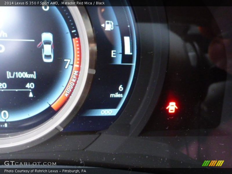 Matador Red Mica / Black 2014 Lexus IS 350 F Sport AWD