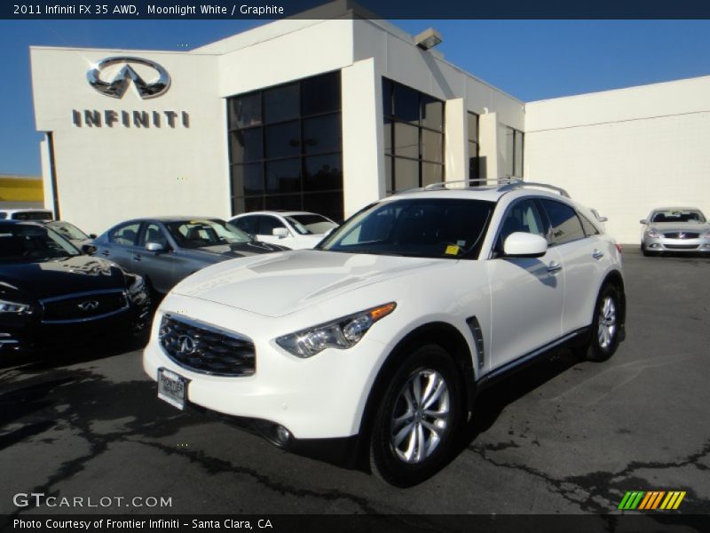 Moonlight White / Graphite 2011 Infiniti FX 35 AWD