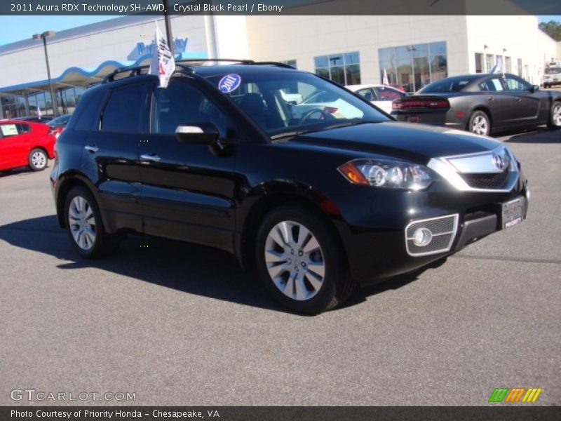 Crystal Black Pearl / Ebony 2011 Acura RDX Technology SH-AWD