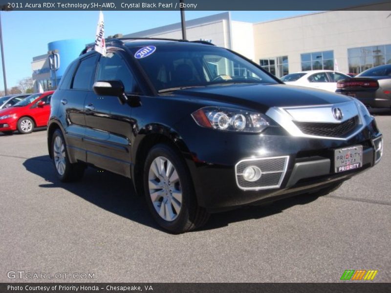 Crystal Black Pearl / Ebony 2011 Acura RDX Technology SH-AWD