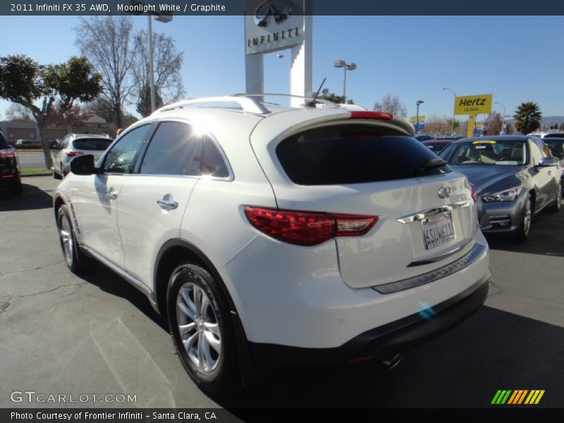 Moonlight White / Graphite 2011 Infiniti FX 35 AWD