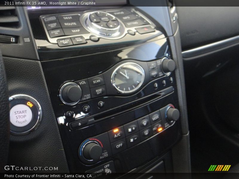 Moonlight White / Graphite 2011 Infiniti FX 35 AWD