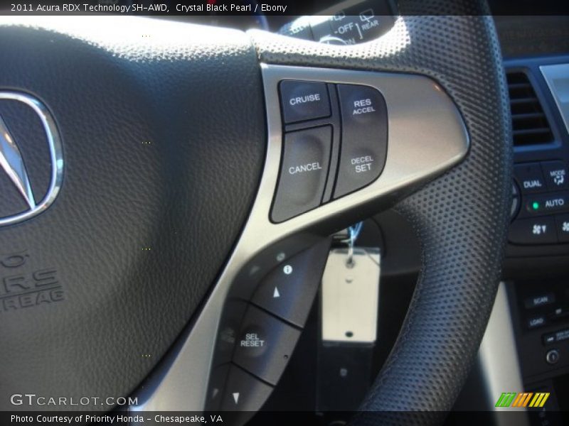 Crystal Black Pearl / Ebony 2011 Acura RDX Technology SH-AWD
