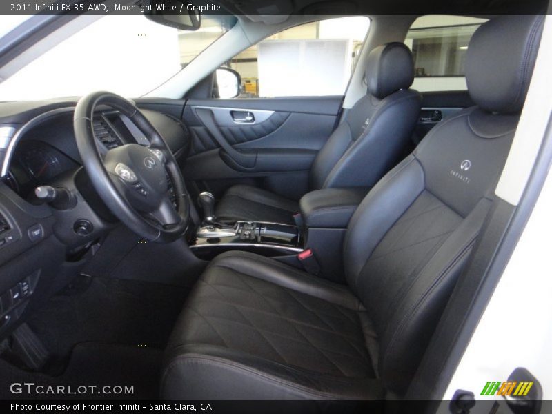 Moonlight White / Graphite 2011 Infiniti FX 35 AWD