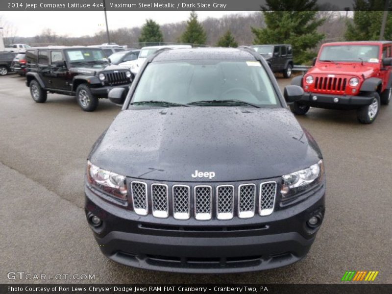 Maximum Steel Metallic / Dark Slate Gray 2014 Jeep Compass Latitude 4x4