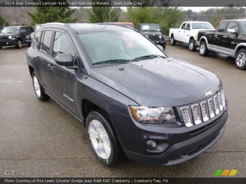 Maximum Steel Metallic / Dark Slate Gray 2014 Jeep Compass Latitude 4x4