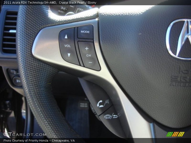 Crystal Black Pearl / Ebony 2011 Acura RDX Technology SH-AWD