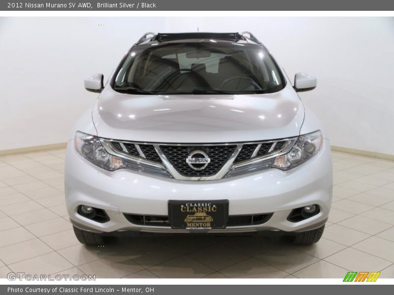 Brilliant Silver / Black 2012 Nissan Murano SV AWD