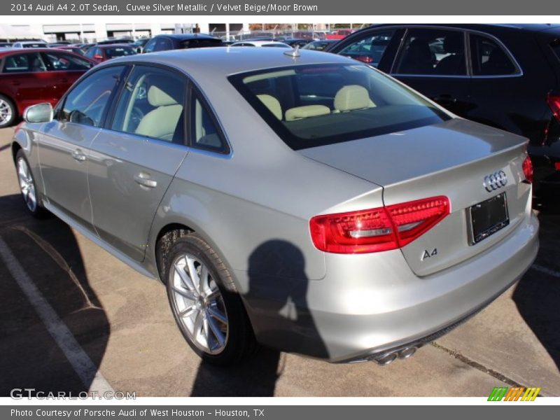 Cuvee Silver Metallic / Velvet Beige/Moor Brown 2014 Audi A4 2.0T Sedan