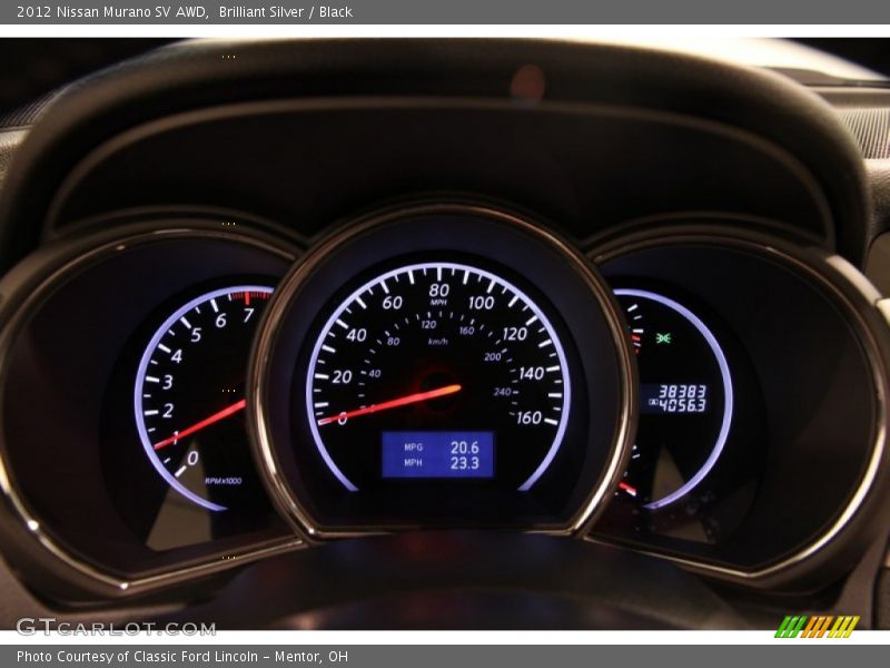 Brilliant Silver / Black 2012 Nissan Murano SV AWD