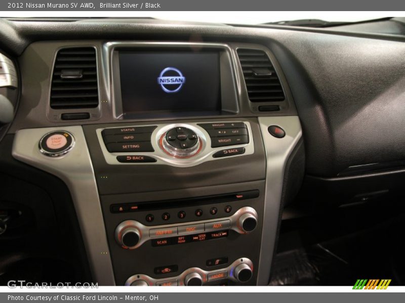 Brilliant Silver / Black 2012 Nissan Murano SV AWD