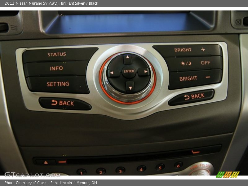 Brilliant Silver / Black 2012 Nissan Murano SV AWD