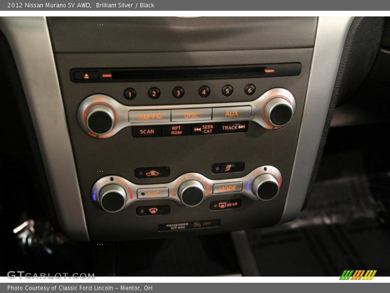 Brilliant Silver / Black 2012 Nissan Murano SV AWD