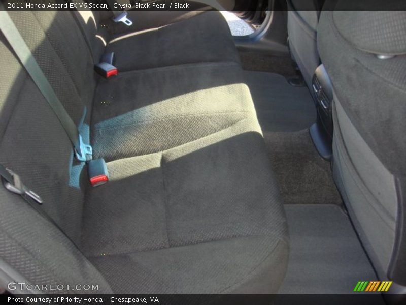Crystal Black Pearl / Black 2011 Honda Accord EX V6 Sedan