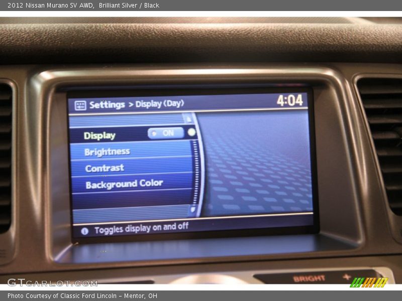 Brilliant Silver / Black 2012 Nissan Murano SV AWD