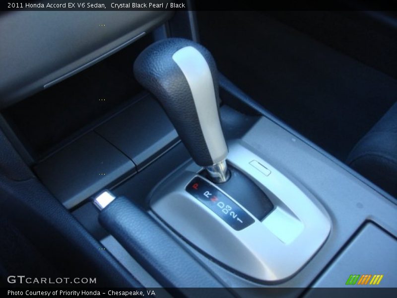 Crystal Black Pearl / Black 2011 Honda Accord EX V6 Sedan