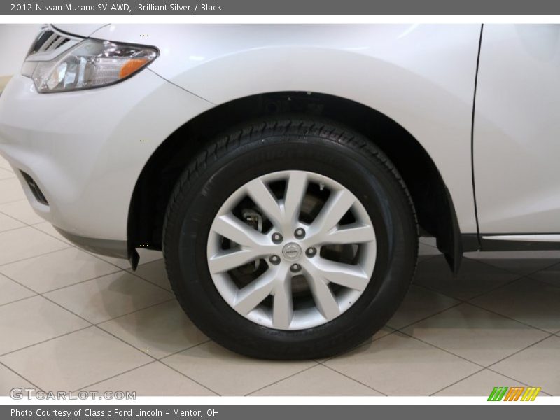 Brilliant Silver / Black 2012 Nissan Murano SV AWD
