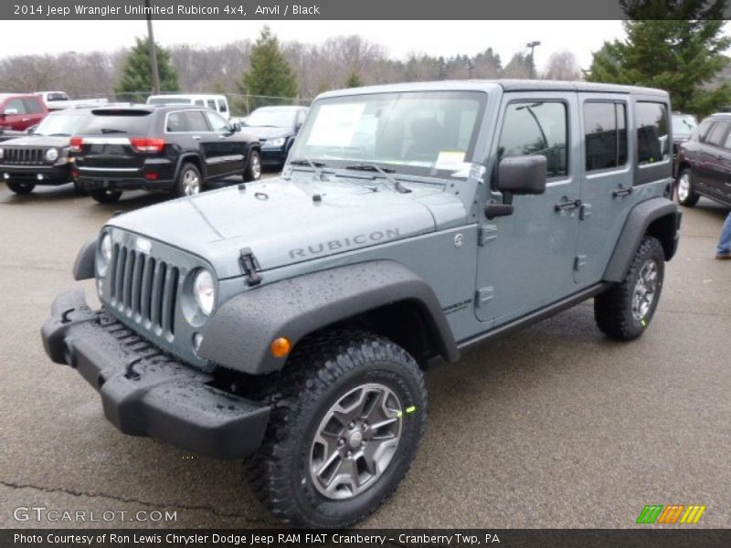 Anvil / Black 2014 Jeep Wrangler Unlimited Rubicon 4x4
