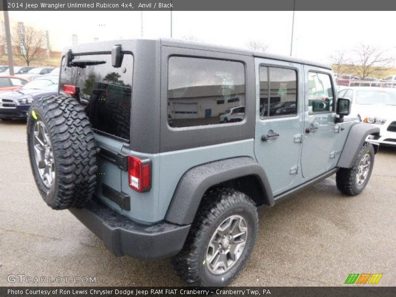 Anvil / Black 2014 Jeep Wrangler Unlimited Rubicon 4x4